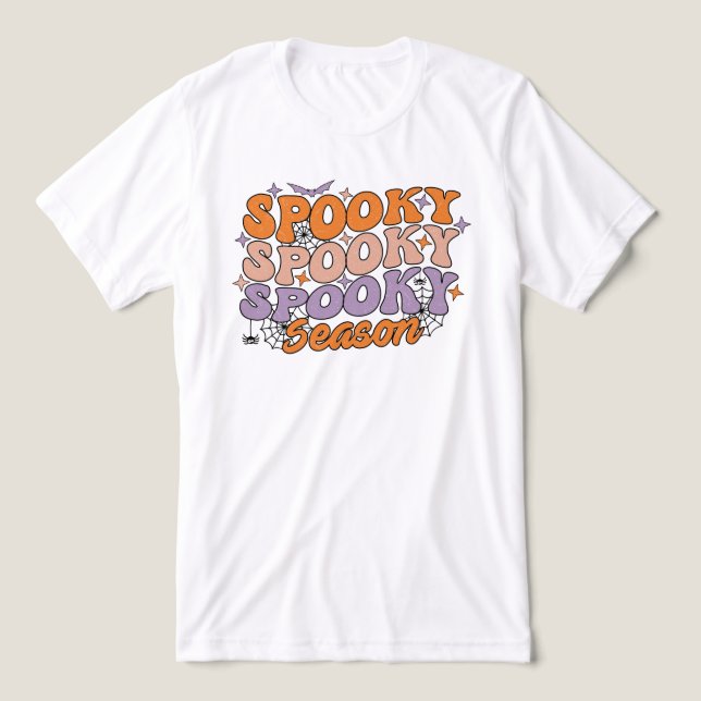 Spooky Spooky Season Tri-Blend Shirt (Design Vorderseite)