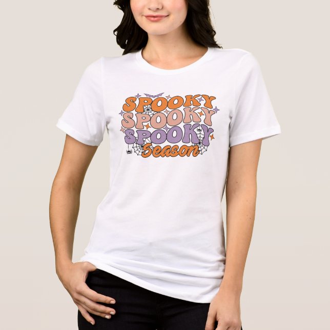 Spooky Spooky Season Tri-Blend Shirt (Vorderseite)