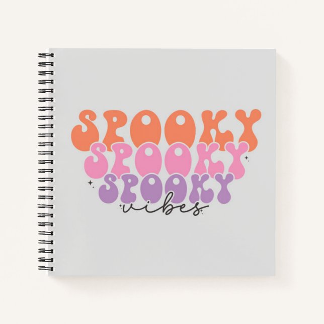 Spooky Spooky Spooky Vibes Notizbuch (Vorderseite)