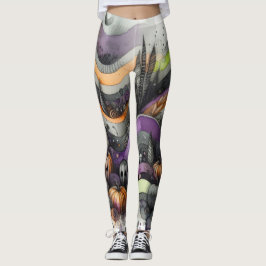 Spooky Spuk Forest Halloween Leggings