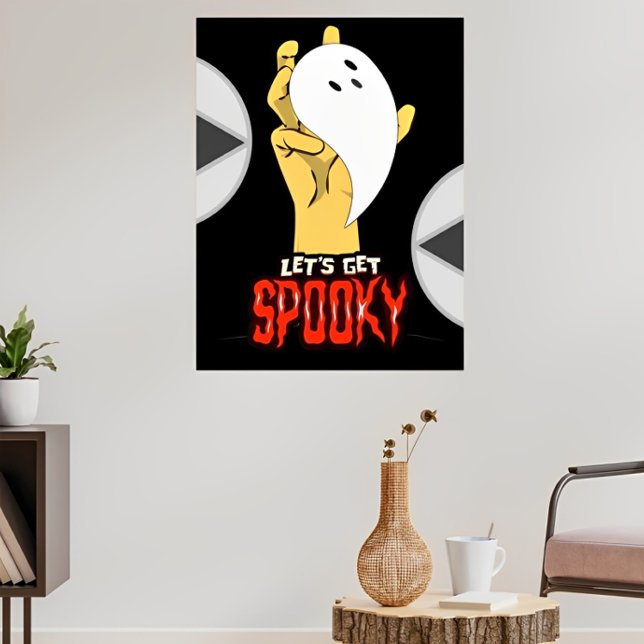 Spooky Spuk Ghost Hand Halloween Poster (Von Creator hochgeladen)