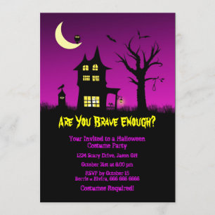 Spooky Spuk House Halloween-Party Einladung
