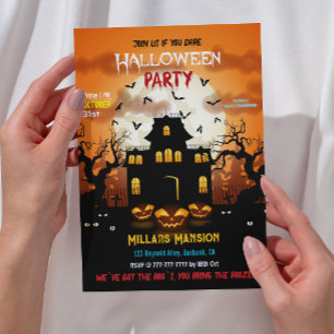 Spooky Spuk House Halloween-Party Einladung