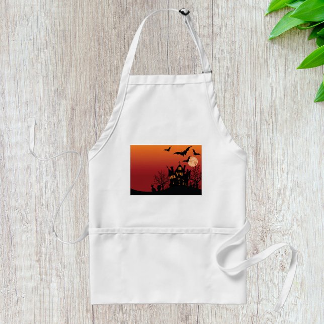Spooky Spuk House Halloween Schürze (Von Creator hochgeladen)