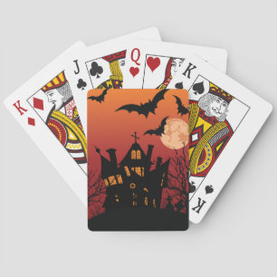 Spooky Spuk House Halloween Spielkarten