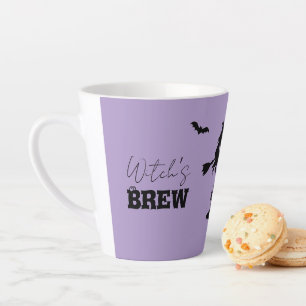 Spooky Spuk House & Hexe Silhouette Milchtasse