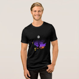 Spooky Spuk Night Halloween Tri-Blend Shirt