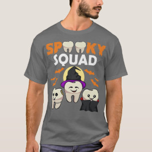 Spooky Squad Lazy Halloween Kostüm Dental Assista T-Shirt