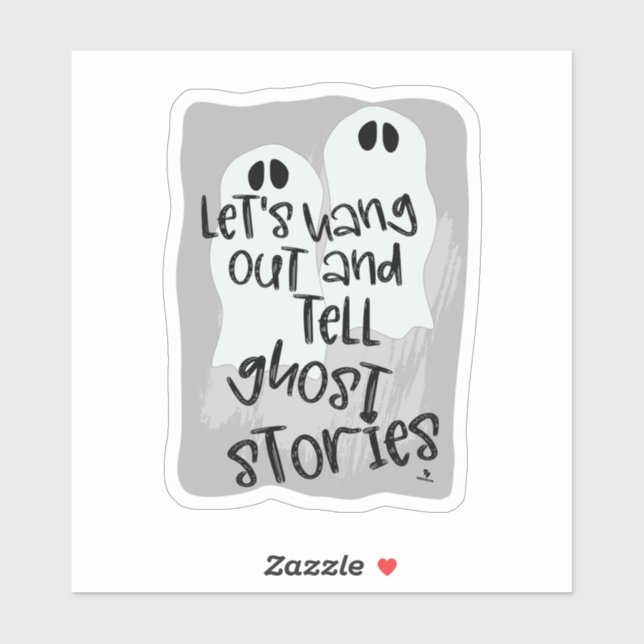 Spooky Stories Funny Beängstigend Ghost Halloween Aufkleber (Blatt)