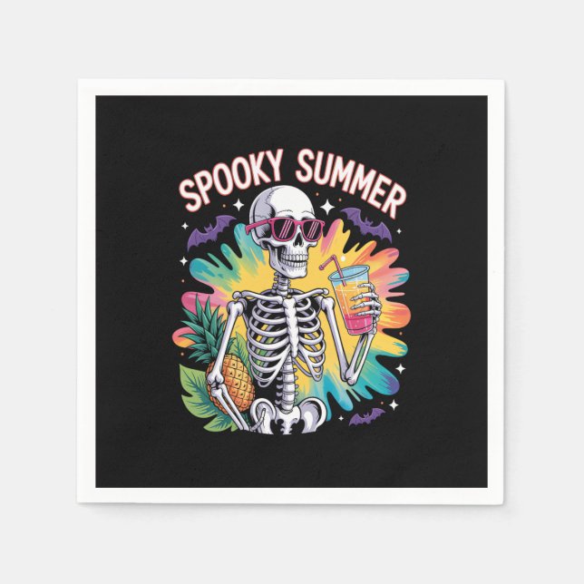 Spooky Summer Beach Urlaub Serviette (Vorderseite)