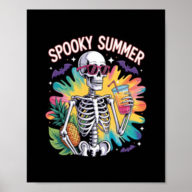 Spooky Summer Beach Vacation Poster (Vorne)