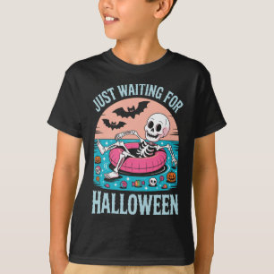 Spooky Summer Skeleton gerade Gewartet Kinder T-Shirt