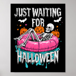 Spooky Summer Skeleton gerade zu Halloween Gewarte Poster