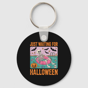 Spooky Summer Skeleton gerade zu Halloween Gewarte Schlüsselanhänger