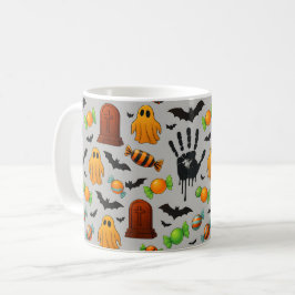 Spooky-Süßigkeiten und Schatten Kaffeetasse