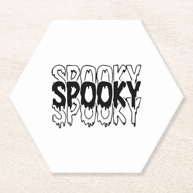 Spooky Sweatshirt  Halloween Spooky Vibes T-Shirt Untersetzer (Vorderseite)