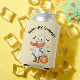 Spooky Sweet Ghost, Jack O'Lantern und Flecht Dosenkühler