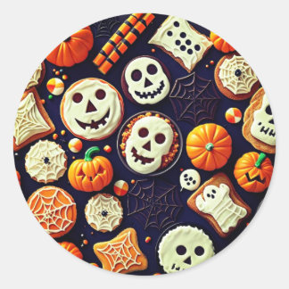 Spooky Sweet Leckereien Runder Aufkleber