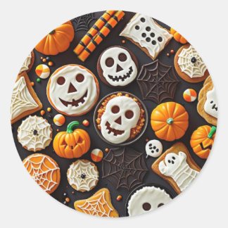 Spooky Sweet Leckereien Runder Aufkleber