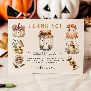 Spooky Sweet ONE Celebration Dankeskarte