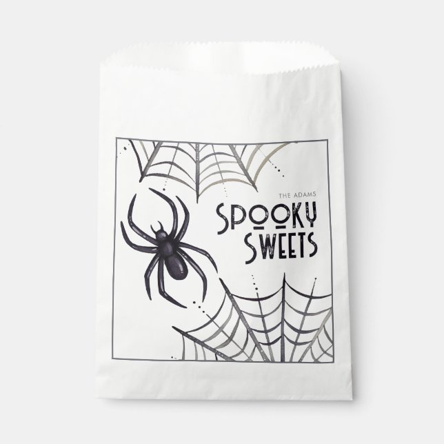 Spooky Sweet Spider Geschenktütchen (Vorderseite)