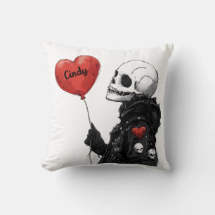 Spooky Sweetheart - Anpassbarer Schädel mit Ballon Kissen
