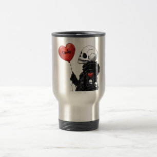 Spooky Sweetheart - Anpassbarer Schädel mit Ballon Reisebecher