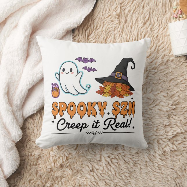 Spooky Szn Halloween Ghosts – Cute Fall  Kissen (Decke)