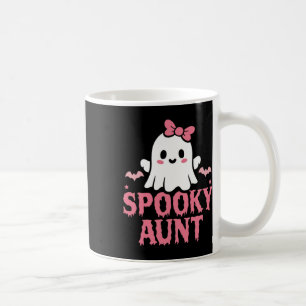 Spooky Tante Familie Niedlich Pink White Geist Boo Kaffeetasse