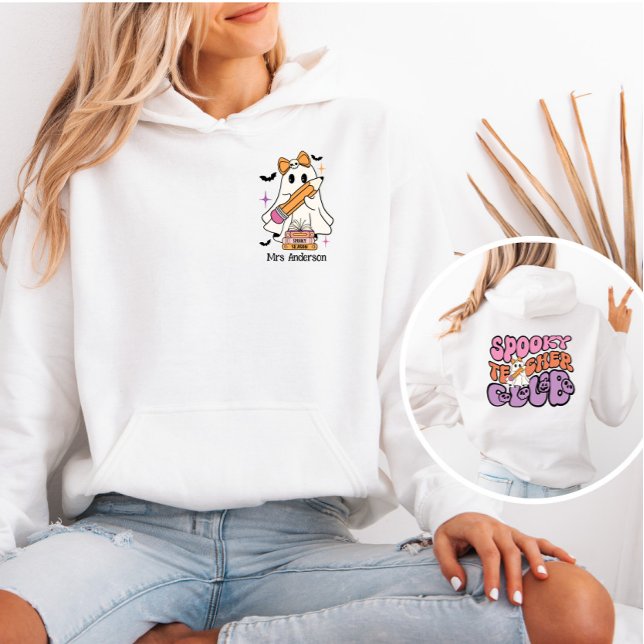 Spooky Teacher Club Custom Halloween Hoodie (Von Creator hochgeladen)