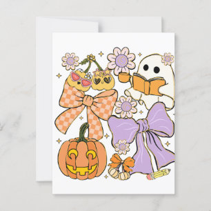 Spooky Teacher Halloween Postkarte