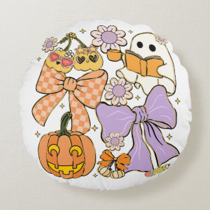 Spooky Teacher Halloween Rundes Kissen