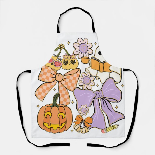 Spooky Teacher Halloween Schürze (Vorderseite)