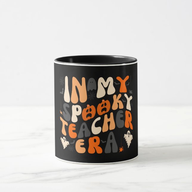 Spooky Teacher Halloween Tasse (Zentrum)