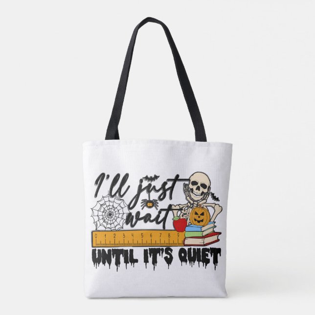 Spooky Teacher Halloween Tote Bag Tasche (Rückseite)