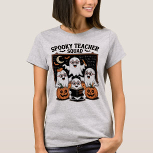 Spooky Teacher Squad Niedlich Ghosts Halloween Sch T-Shirt