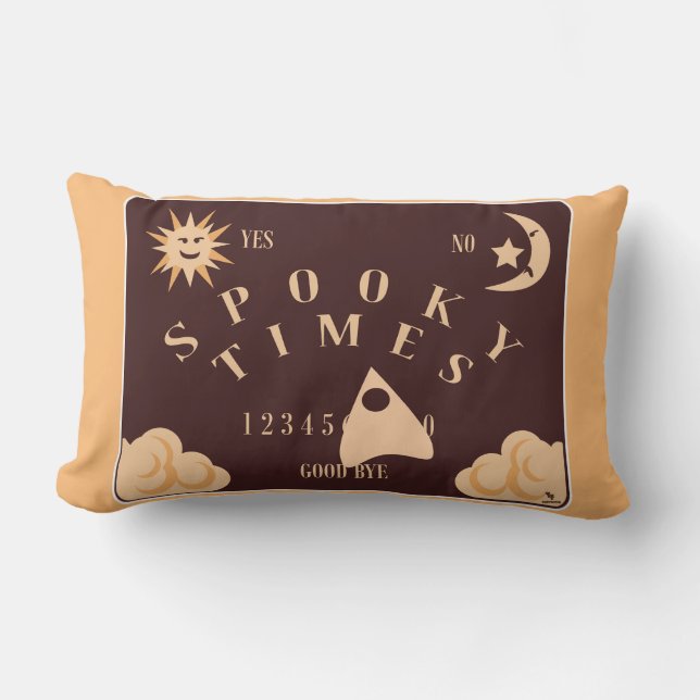 Spooky Times Spirit Board Beängstigend Art Lendenkissen (Vorderseite)
