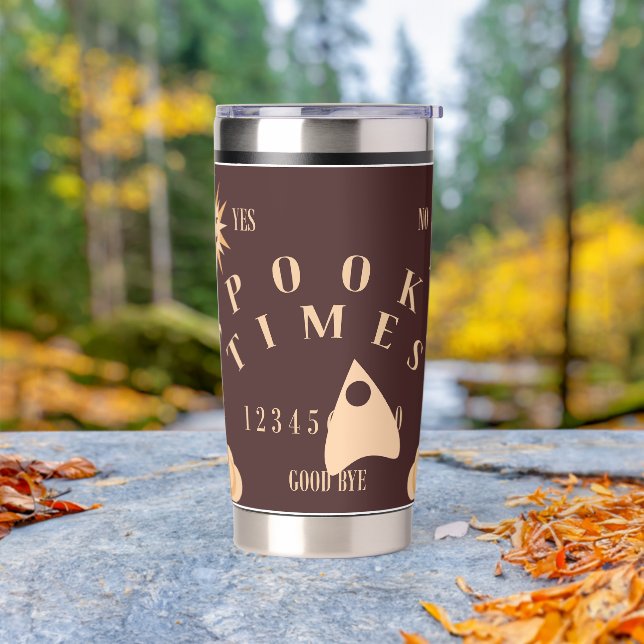 Spooky Times Spirit Board Halloween Motto Thermobecher (Außenbereich)