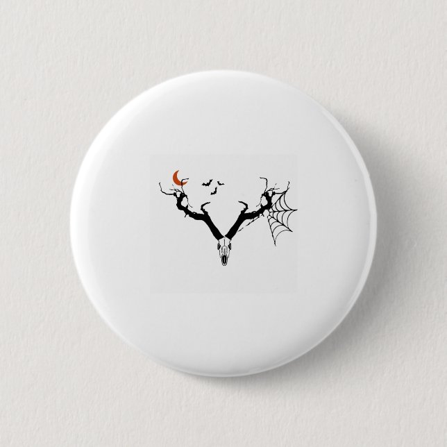 Spooky tree deer antlers   button (Vorderseite)