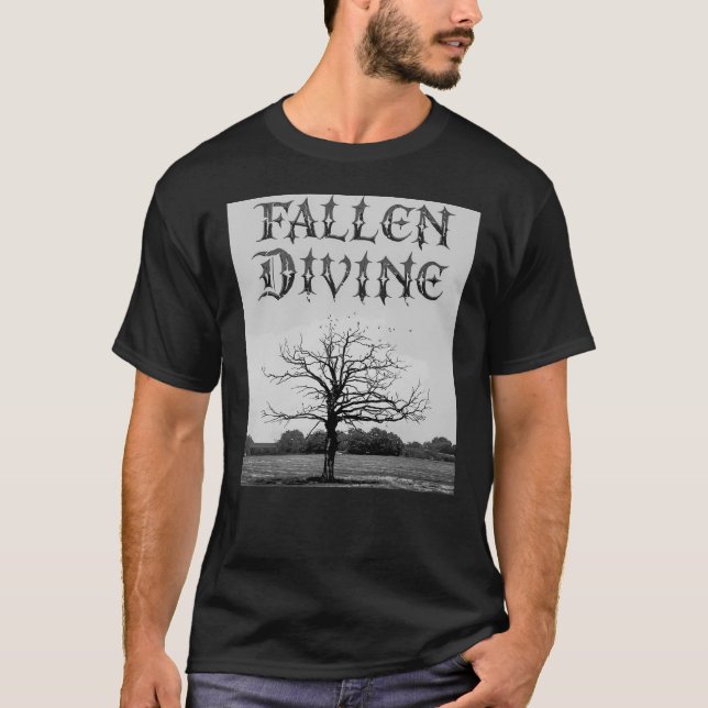 Spooky Tree Fallen Divine Rock T-Shirt (Vorderseite)
