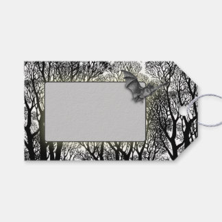 Spooky Trees & Bat Halloween-Geschenkartikel Geschenkanhänger