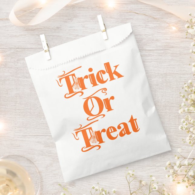 Spooky Trick oder Treat Cobweb Lettern Geschenktütchen (Ausgeschnitten)