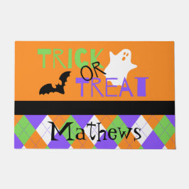Spooky Trick oder Treat-Raute Fußmatte