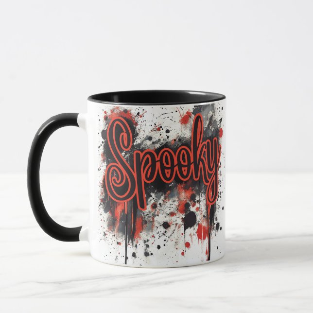 Spooky Tropfen Halloween Tasse (Links)