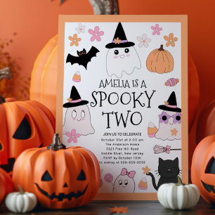 Spooky Two Birthday Party Einladung