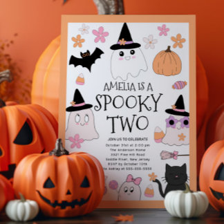 Spooky Two Birthday Party Einladung