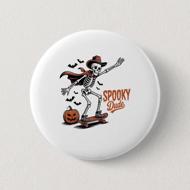Spooky Typ Spooky Jahreszeit Button (Vorderseite)