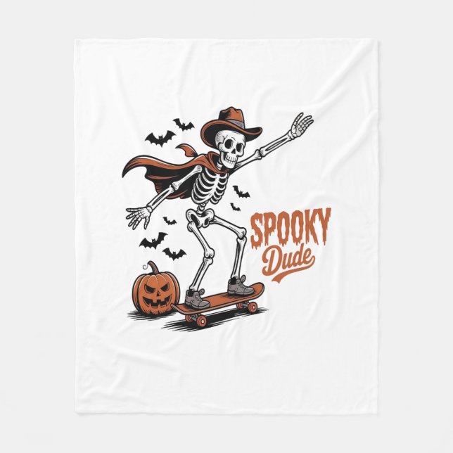 Spooky Typ Spooky Jahreszeit Fleecedecke (Vorderseite)