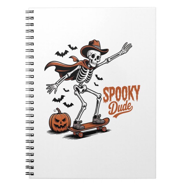 Spooky Typ Spooky Jahreszeit Notizblock (Vorderseite)