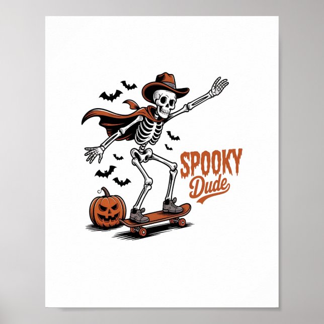Spooky Typ Spooky Jahreszeit Poster (Vorne)